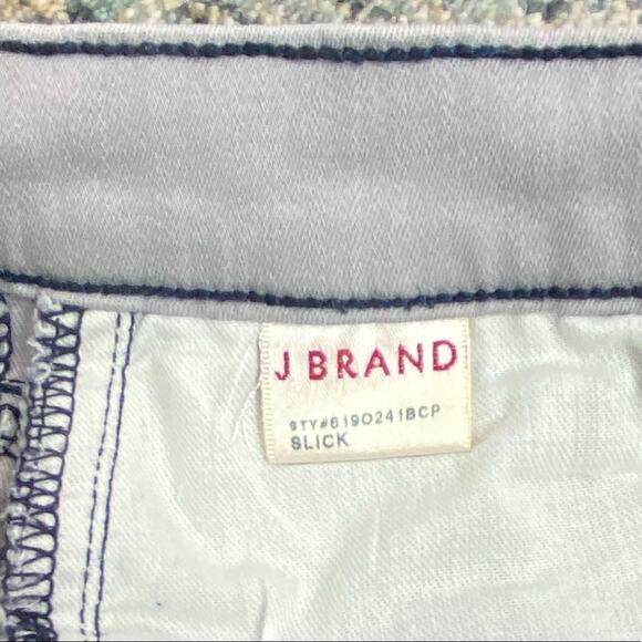 J BRAND Super Skinny Slick Color Block Jeans, Size 26 - Picture 11 of 13